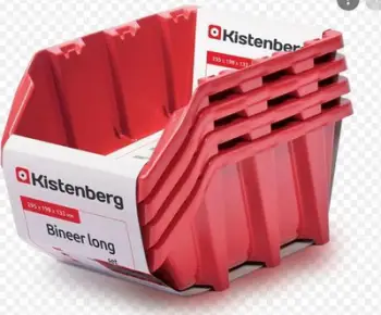 Kuti për mbeturina Prosperplast TUBE 12 BINEER KBILS30-3020, 295x198x195mm, 6 copë, të kuqe
