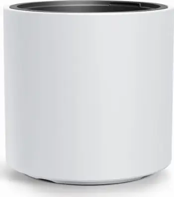 Vazo dekorative HEOS Flowerpot me insert, 29.8cm, e bardhë