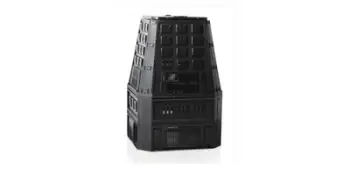 Kuti plehrash organike Evogreen (IKST800C), 800L, e zezë