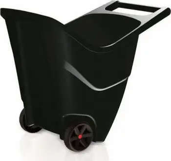 Karrocë dore për kopsht Prosperplast Load & Go II, 790 x 570 x 715 mm, 85 l, e zezë