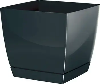 Vazo katrore Prosperplast COUBI DUKP100, 10x10x7.5 cm, grafit