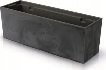 Vazo drejtkëndëshe Prosperplast URBI CASE DUC600E, efekt betoni, 58x18x19.5 cm, antracit