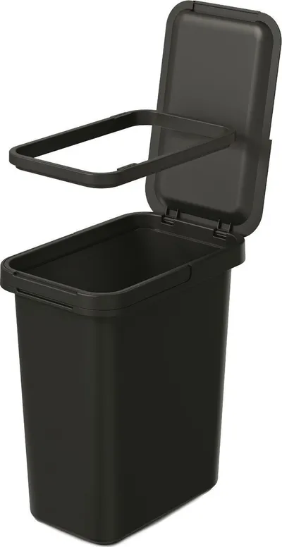 Kosh mbeturinash Prosperplast SYSTEMA, 12L, me kapak anues, i zi - 2