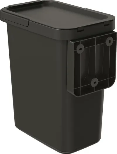 Kosh mbeturinash Prosperplast SYSTEMA, 12L, me kapak anues, i zi - 5