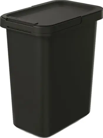 Kosh mbeturinash Prosperplast SYSTEMA, 12L, me kapak anues, i zi