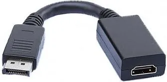 Përshtatës AV Art, DisplayPORT - HDMI, i zi - 1