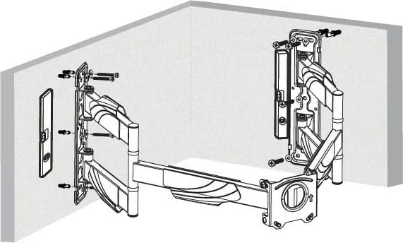 Mbajtës muri për TV Art AR-85, 32-70", 45 kg, i zi - 16