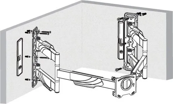 Mbajtës muri për TV Art AR-85, 32-70", 45 kg, i zi - 17
