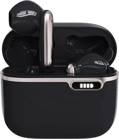 Kufje wireless TWS HQ, Bluetooth 5.1, mikrofon, të zeza - 1