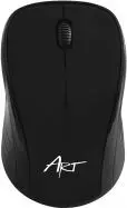 Maus optik pa tela Art AM-92, USB, 2400 dpi, tre butona, i zi