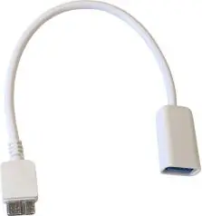 Kabllo USB Art USB-A - microUSB, e bardhë