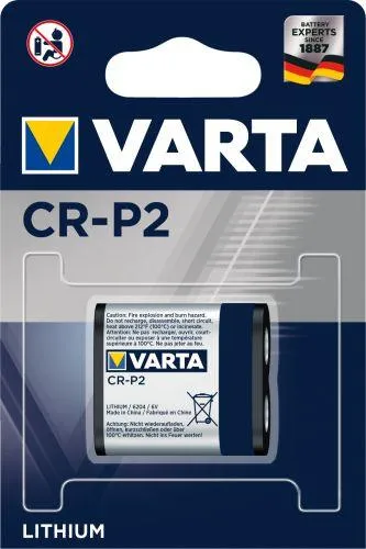 Bateri Varta CR-P2 6V, 1450mAh - 1
