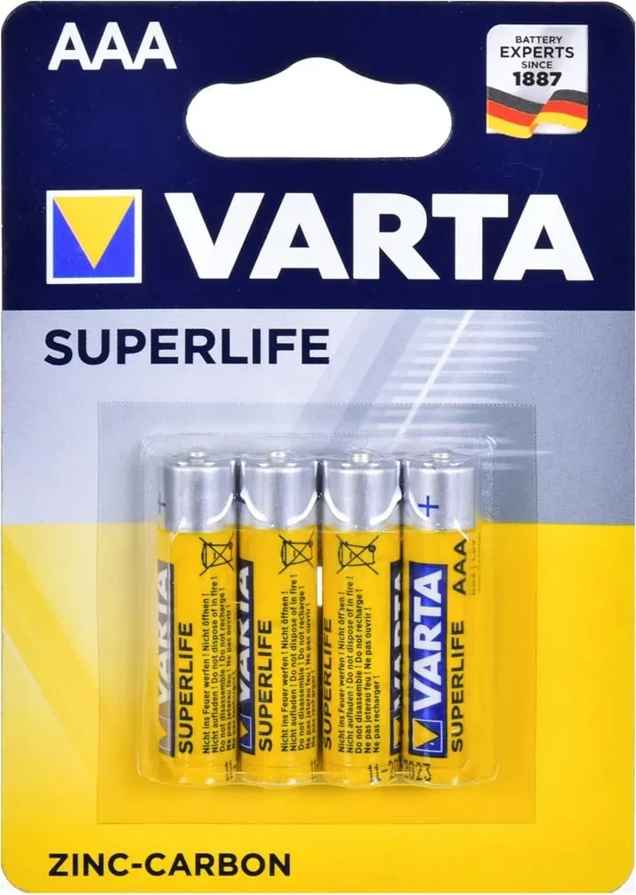 Bateri Varta Superlife 4xAAA/ R03 - 2