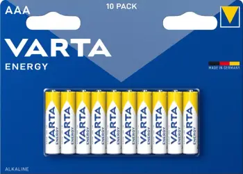 Bateri alkaline Varta Energy AAA R03, pako 10 copë