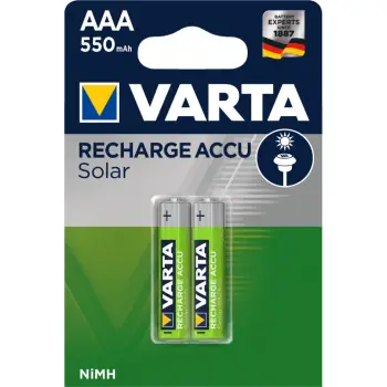 Bateri solare Varta AAA / R03 550mAh, 2 copë