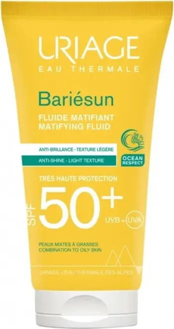 Losion mbrojtës ndaj diellit Uriage Bariésun Mat SPF 50+, 50 ml, unisex