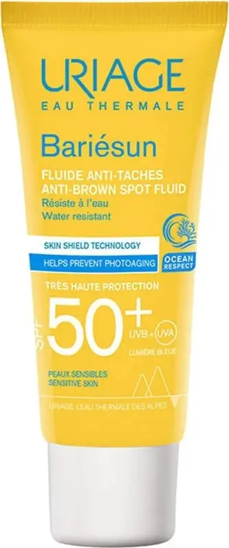 Lëng mbrojtës kundër pikave të pigmentit Uriage SPF 50+ Bariesun, 40 ml