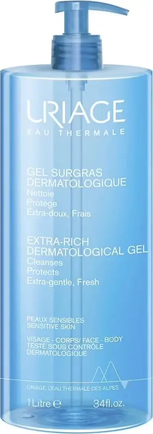 Xhel dermatologjik pastrues URIAGE Extra-Rich Dermatological Gel 1000ml