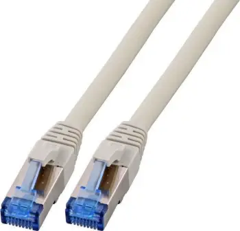 Kabllo patchcord EFB S/FTP, Cat.6A, 10m, e bardhë