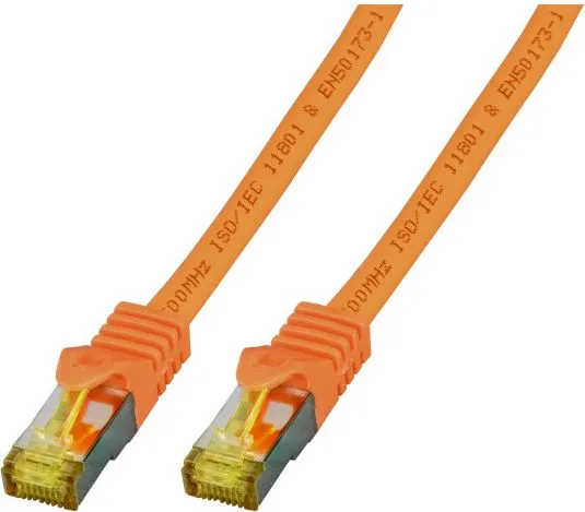 Kabllo rrjeti EFB Patchcord S/FTP, Cat.6A, LSZH, Cat.7, 15m, e portokalltë - 1