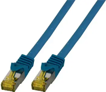 Kabllo patchcord EFB Cat.6A/ Cat.7, S/FTP, 3m, e kaltër