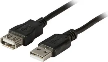 Kabllo USB EFB K5248SW.1,8V2, USB A në USB A, 1.8 m, USB 2.0, e zezë