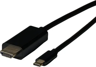 Kabllo USB EFB EBUSBC-HDMI-4K60K.2, USB-C në HDMI, 2 m, e zezë - 1