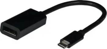 Adapter USB EFB USB 3.2, Type C në DisplayPort, 0.15 m, i zi