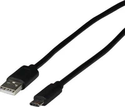 Kabllo USB EFB EBUSBC-USB20AK.1, USB-C në USB-A, 1 m, i zi - 1