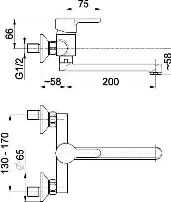 Rubinet KFA (5520-910-00), krom