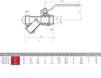 Valvul këndore me filtër KFA 708-010-25, bronz, 1", argjendtë