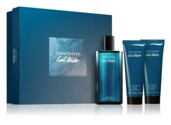 Set kozmetik Davidoff Cool Water Man - Eau de Toilette 125 ml + xhel dushi 75 ml + losion pas rroje 75 ml
