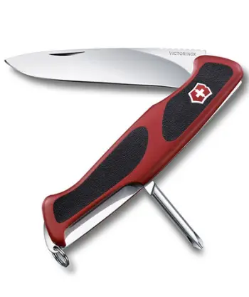 Thikë xhepi "Ranger Grip 53" Victorinox e kuqe dhe e zezë