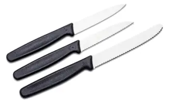Thikë për prerje, set 3 pjesë Victorinox, e zezë
