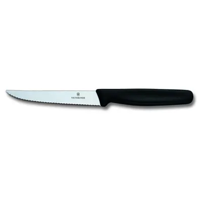 Thikë bifteku Victorinox, e zezë - 1