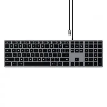 Tastierë Satechi Slim W3 USB-C Backlit - US, e hirtë