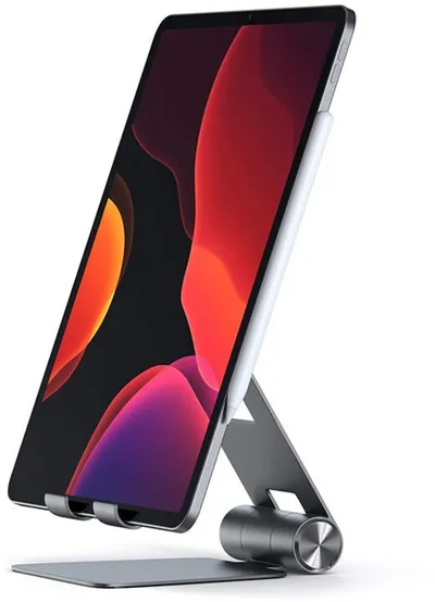 Satechi Aluminium R1 Adjustable Mobile Stand, Space Grey - 2