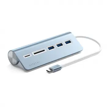 USB Hub Satechi USB-C Aluminum, i kaltër