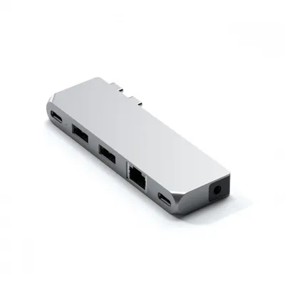 Përshtatës Satechi Aluminium Pro Hub Mini, i argjendtë - 1