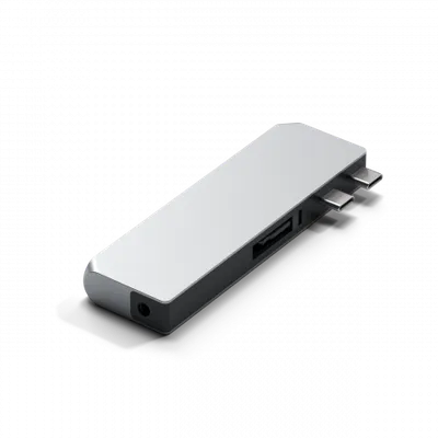 Përshtatës Satechi Aluminium Pro Hub Mini, i argjendtë - 2