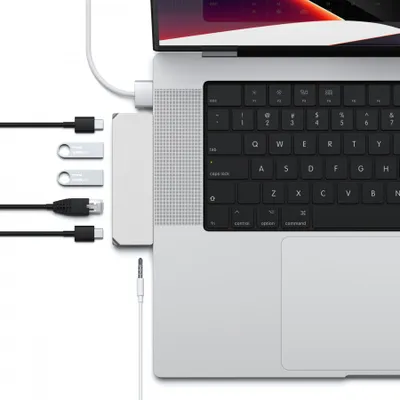 Përshtatës Satechi Aluminium Pro Hub Mini, i argjendtë - 5