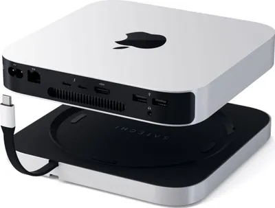 Mbajtëse dhe Hub Satechi USB-C për Mac Mini, e argjendtë - 2