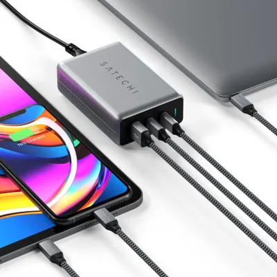 Karikues kompakt Satechi GAN USB-C PD, 100W - 5