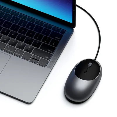 Maus Satechi C1 USB-C, i hirtë - 5
