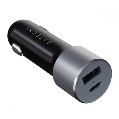 Karikues për veturë Satechi USB-C PD, 72W, i hirtë - 3