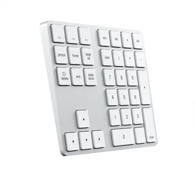 Shtesë numerike për tastierë Satechi Aluminum Bluetooth, e argjendtë - 2