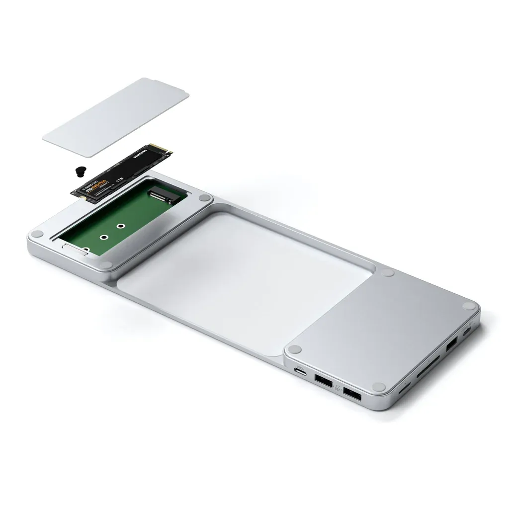 Docking station Satechi Slim USB-C për Apple iMac 24", i argjendtë - 6