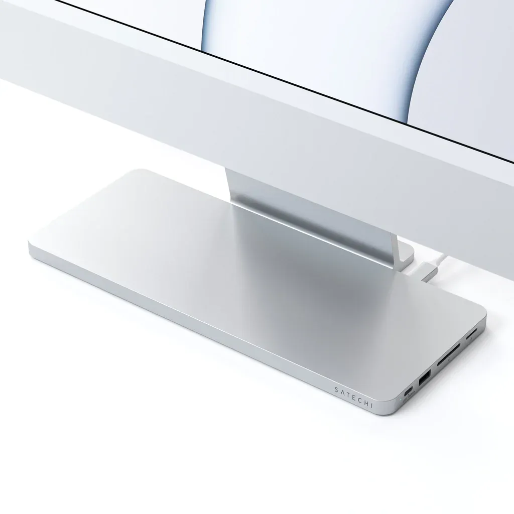 Docking station Satechi Slim USB-C për Apple iMac 24", i argjendtë - 7
