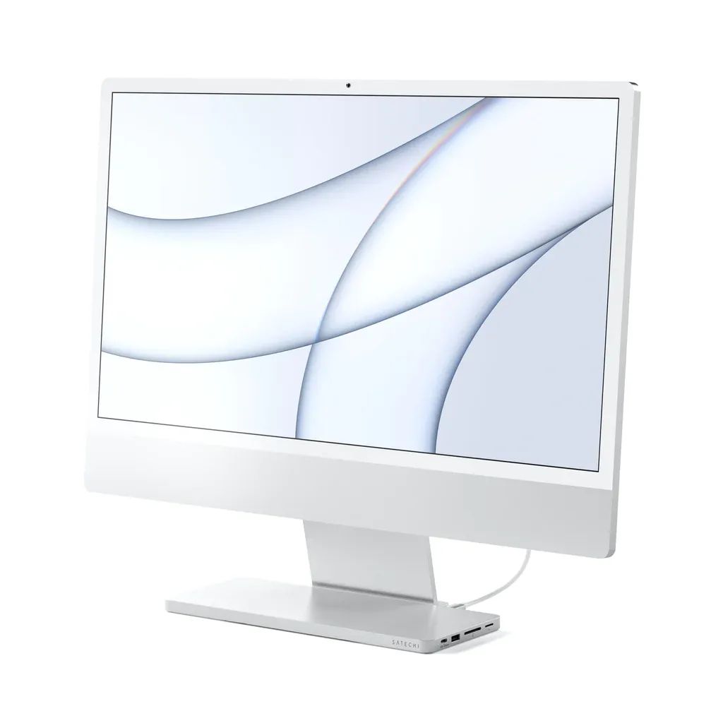 Docking station Satechi Slim USB-C për Apple iMac 24", i argjendtë - 8
