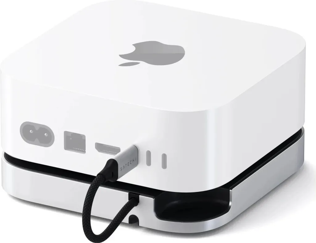 Stand & hub Satechi për Mac Mini M4/M4 Pro, slot SSD M.2 NVMe, silver - 1